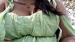Hot urvi boobs open outdoor with face