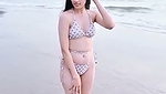 Akanksha showing her boob in transparent bra