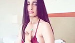 Akanksha showing her boob in transparent bra
