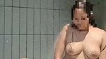 Beautiful girl fingering her pussy  taking shower