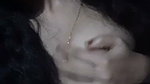 Beautiful girl showing her soft boob  pressing