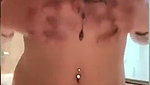 Beautiful Mumbai girl taking shower  showing