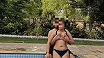 Bhabhi boob suck by lover in swimming pool