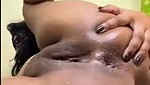 Hot bhabhi destroying both hole  showing to bf on video call