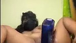 Hot bhabhi destroying her pussy with alcohol bottles