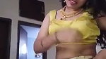 Sexy bhabhi with white saree showing her beauty