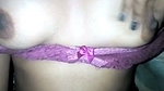 Taanu showing her pink bra  boob