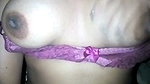 Taanu showing her pink bra  boob