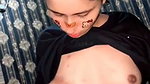Sexy Girl Boobs Pressed Sucking Dick