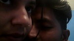 Couple romance and smooching