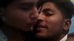 Couple romance and smooching