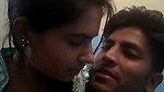 Couple romance and smooching