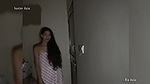 In night , Indian Teen gets fucked on stairs and cum on neck