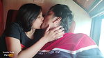 Indian Teen Couple Kissing in the Bus