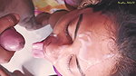 Indian amateur Milf fucked at home and cum on her face