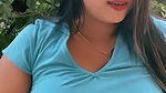 Cute malayali chubby girl huge breasts in blue tshirt