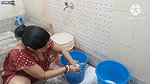 Hot aunty cloths washing vlog Bedsheet washing vlog