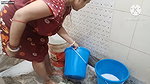 Hot aunty cloths washing vlog Bedsheet washing vlog