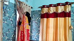 Aunty showing navel How to change window curtain