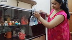 Sumi showing melons when cutting Watermelon vlog