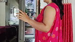 Sumi showing melons when cutting Watermelon vlog