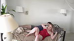 Stepmom shares a single hotel room bed with stepson
