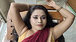 Aunty smelling armpit Saree Shoot Saree Style MSSEntertainment