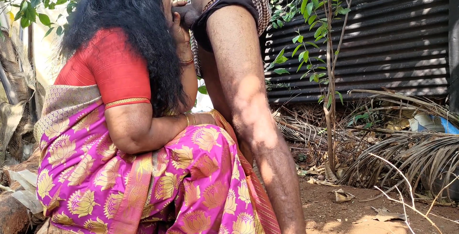 Aunty was looking for something in the garden and I had sex with her