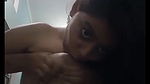 Desi Teen squeezing her own boobs