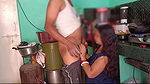 Stepbrother fucks Salu Bhabhi in the kitchen