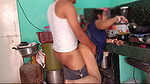 Stepbrother fucks Salu Bhabhi in the kitchen