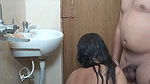 Stepmom and Stepson Sex in a Bathroom
