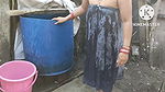 Anita Yadav bathing with cold water