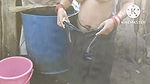 Anita Yadav bathing with cold water