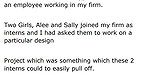 My new Internee and her workload