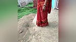 Village wife showing outdoor