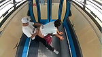 security cameras catches dumb girlfriend sexing in aerial cable car