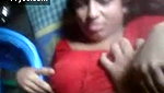 Red Sari Aunty Boobs Pressed – Movies