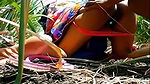Indian Desi Village Telugu Neighbour Wife Doggy Sex with Me Outdoor in Jungle