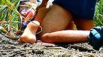 Indian Desi Village Telugu Neighbour Wife Doggy Sex with Me Outdoor in Jungle