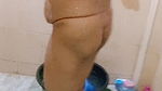 Indian Desi hot cheating housewife take a shower and play with boobs and pussy