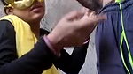 Anjubhabhi pissing outdoor and giving blowjob