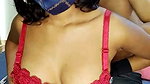 Husband pressing his wifes boobs on honeymoon
