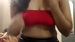 Beautiful girl making video