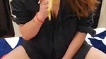 Sonika insta popular model fingering with banana