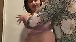 Busty Teen with Bouncy Tits Sucking Gets Fucked in the Campus Restroom