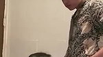 Busty Teen with Bouncy Tits Sucking Gets Fucked in the Campus Restroom