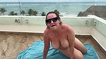 Made Myself Squirt Before Getting Creampied! Vacation Doggystyle Fuck!!