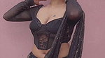 chubby bengali lay big breast and navel in black saree 22