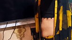 hot desi lady sexy navel in black saree 22